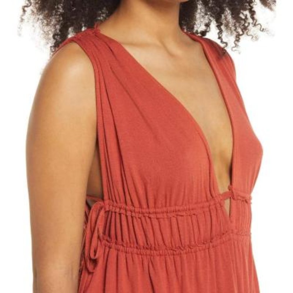 SOLD Free People Aries Plunge Neck Tank Top Sz M NWT - Picture 2 of 11